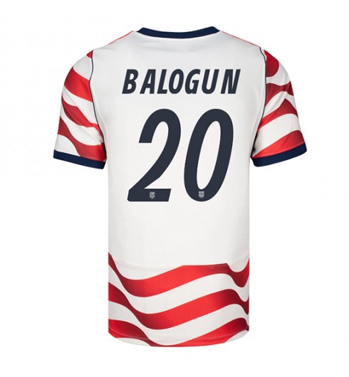 Spojené státy Folarin Balogun #20 Domácí Dres MS 2026 Krátký Rukáv Spojené státy Folarin Balogun #20 Domácí Dres MS 2026 Krátký Rukáv